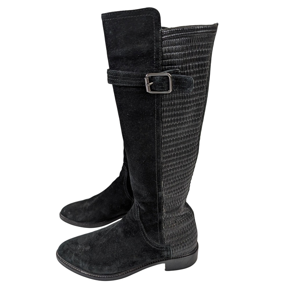Aquatalia Gael Knee High Riding Boot Womens 9 Black Equestrian‎ Heritage